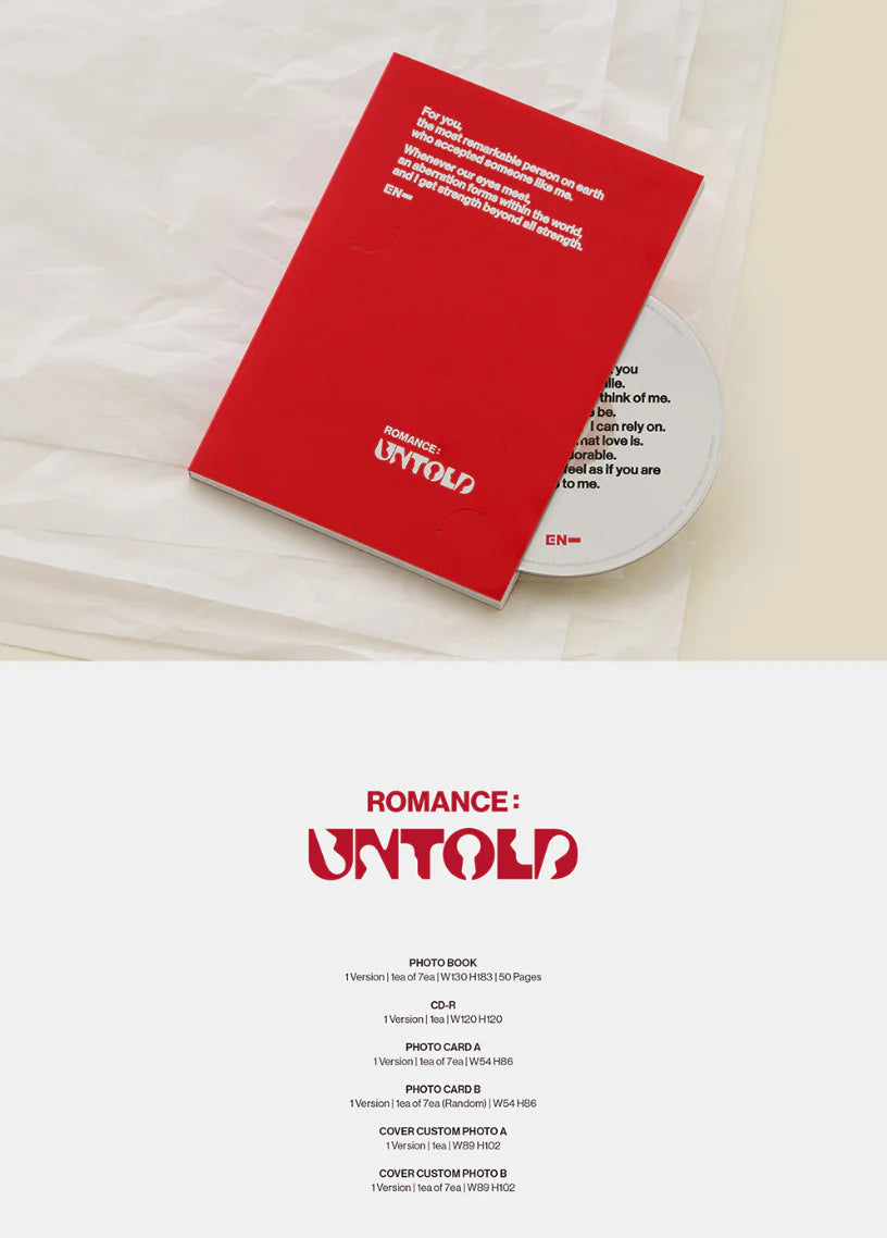 [PREORDER] Enhypen: Romance: Untold (Engene Version)