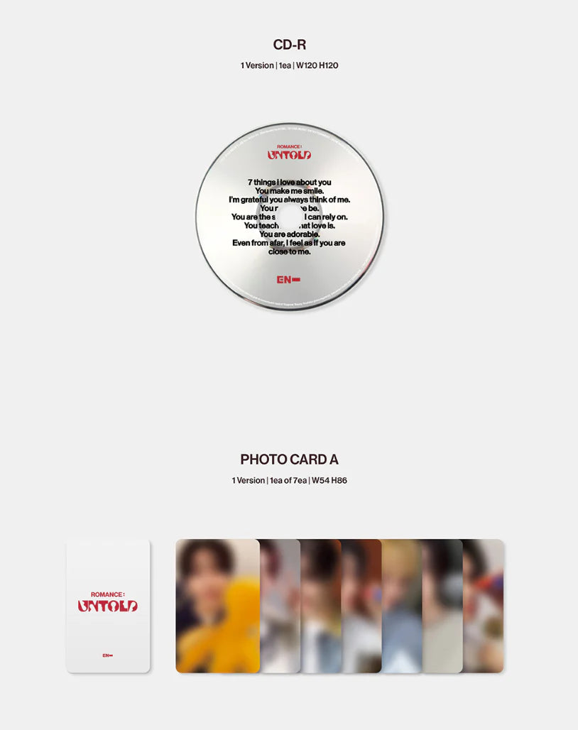 [PREORDER] Enhypen: Romance: Untold (Engene Version)