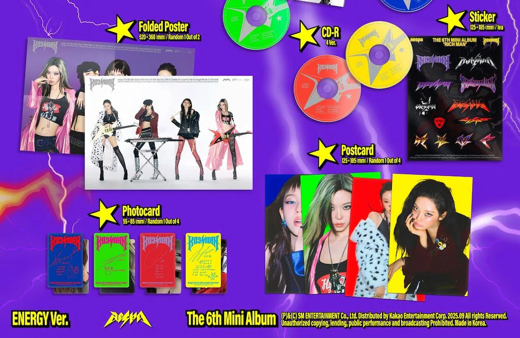 [PREORDER] aespa: Rich Man (Energy Version)