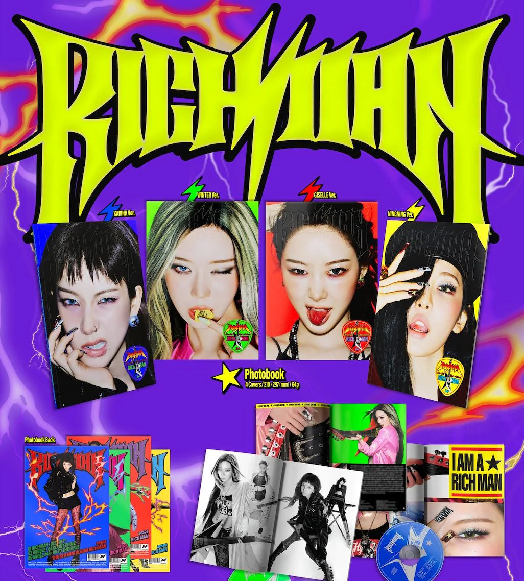 [PREORDER] aespa: Rich Man (Energy Version)