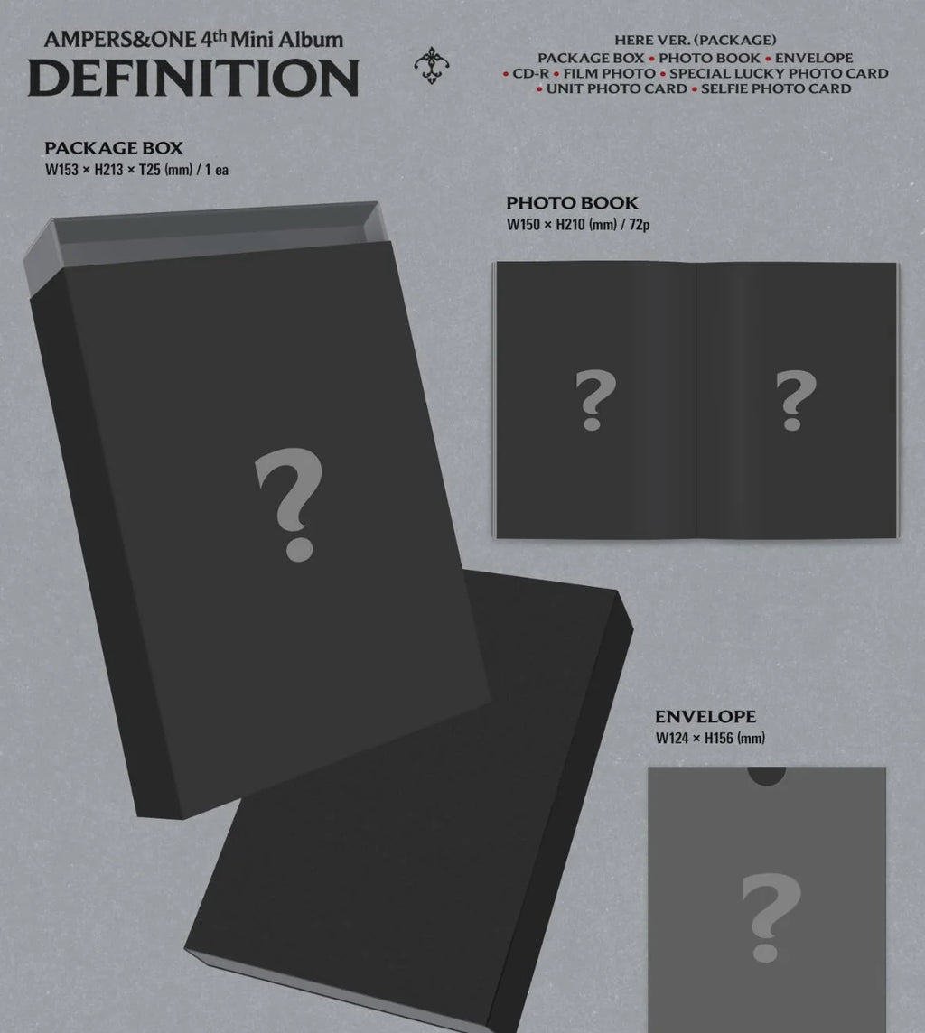[PREORDER] AMPERS&ONE - Definition (Here Ver.)