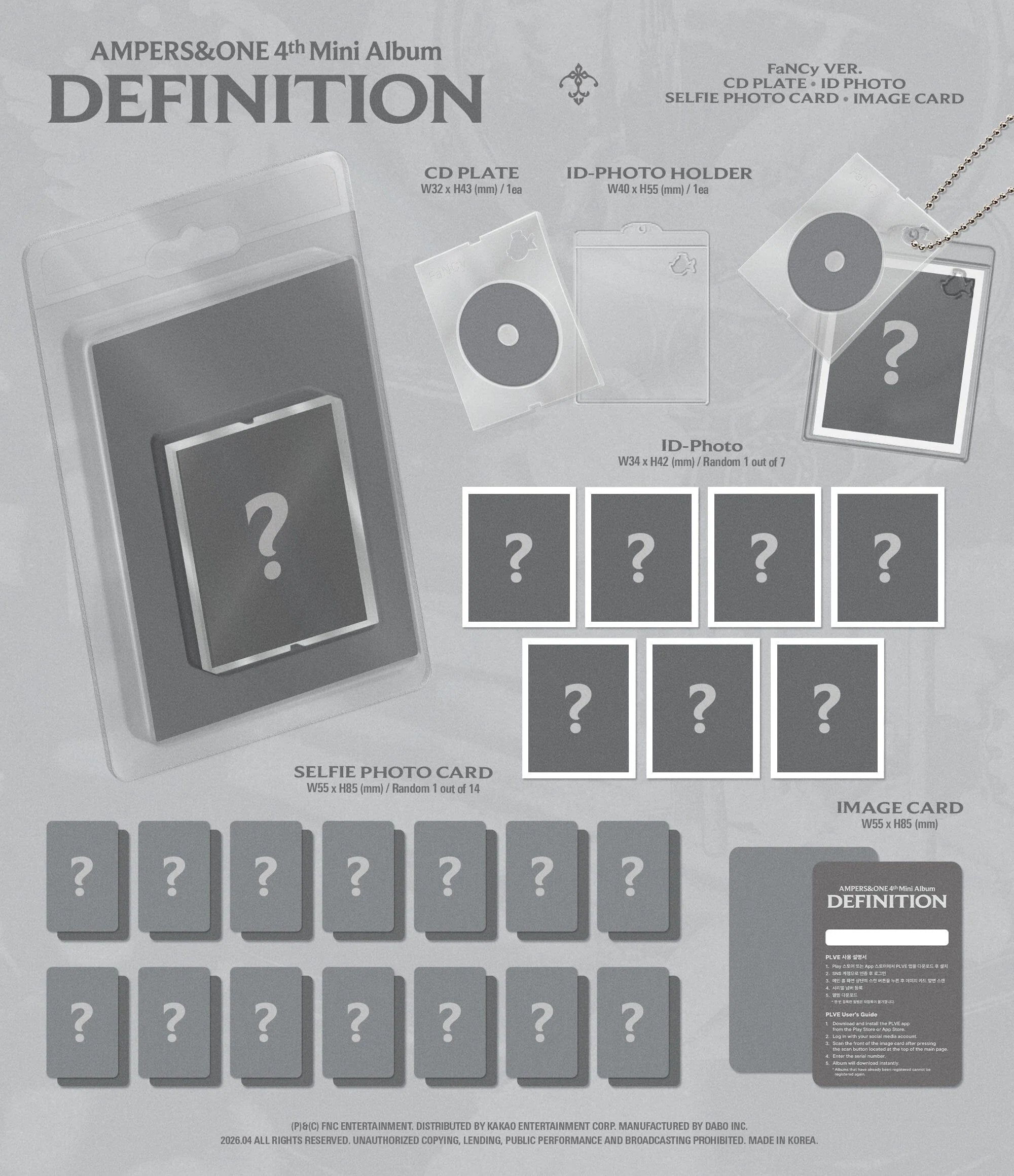 [PREORDER] AMPERS&ONE - Definition (FaNCy Ver.)
