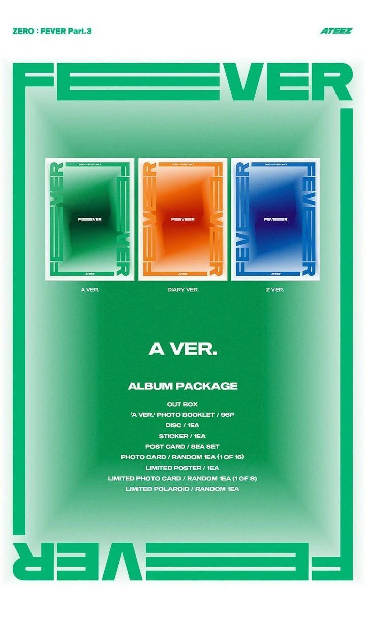 [PREORDER] Ateez: Zero: Fever Part.3