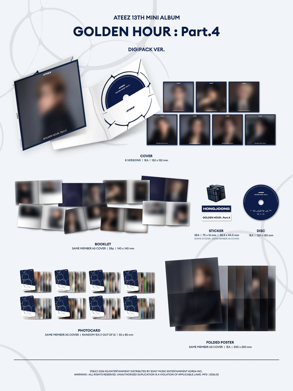 [PREORDER] Ateez: Golden Hour: Part.4 (Digipack Version)