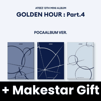 (PREORDER) ATEEZ - GOLDEN HOUR : PART.4 (POCA ALBUM) + Makestar Gift