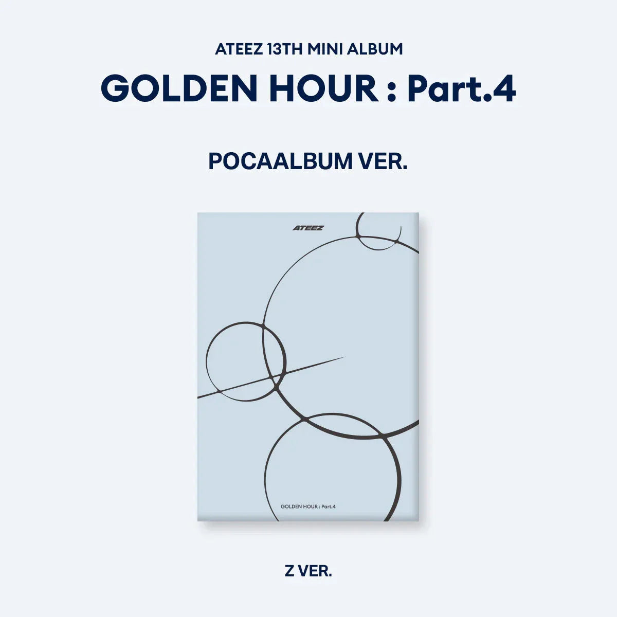 (PREORDER) ATEEZ - GOLDEN HOUR : PART.4 (POCA ALBUM) + Makestar Gift