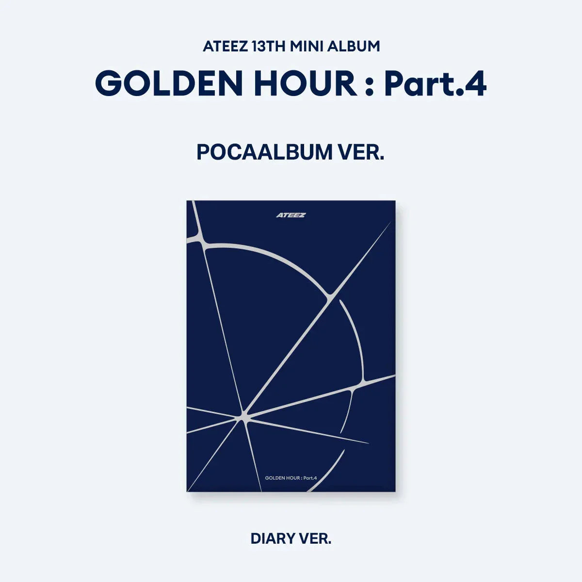 (PREORDER) ATEEZ - GOLDEN HOUR : PART.4 (POCA ALBUM) + Makestar Gift