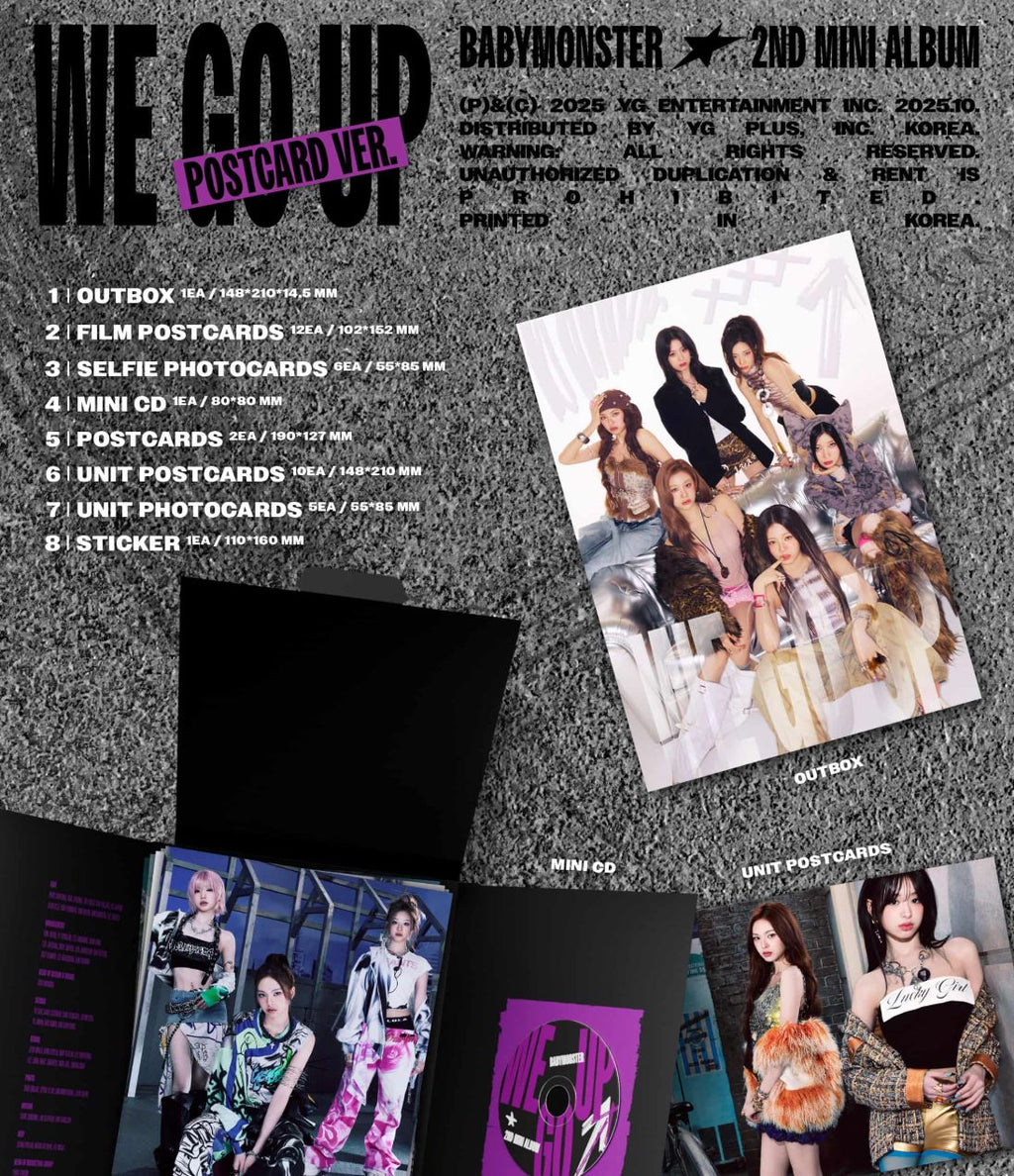 [PREORDER] Babymonster: We Go Up (Mini Postcard Version)