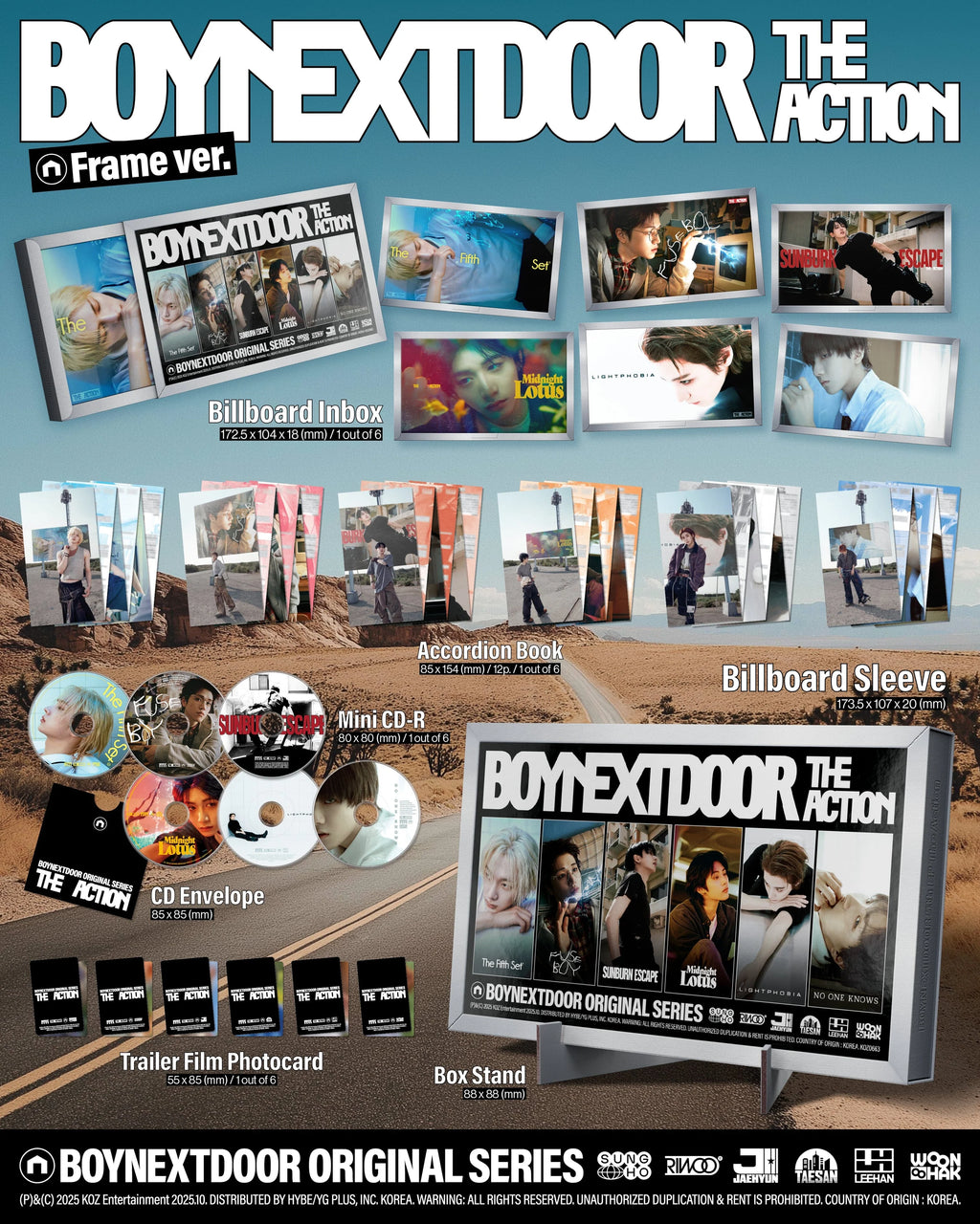 [PREORDER] BOYNEXTDOOR - The Action (Frame Ver.)