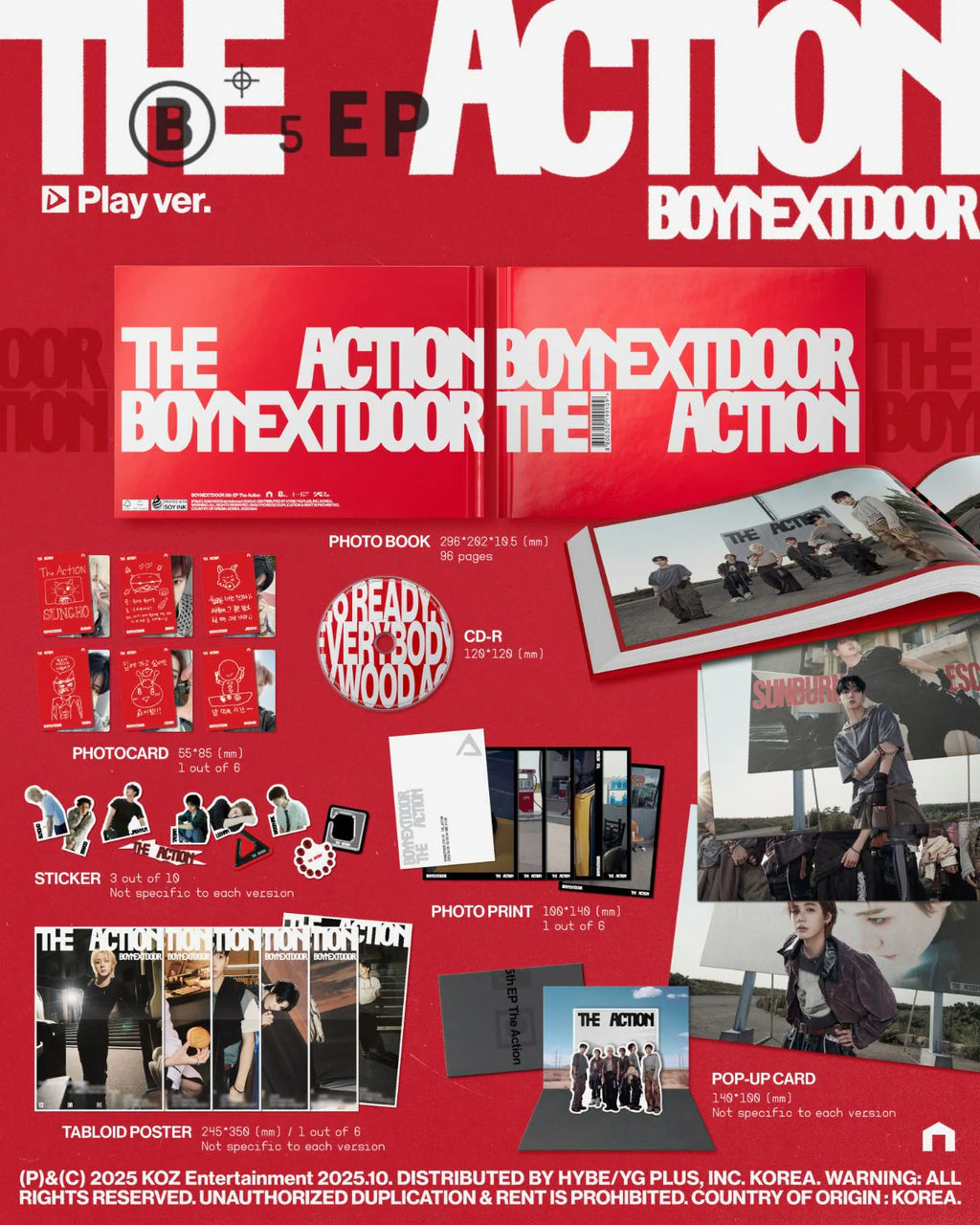 BOYNEXTDOOR - The Action + KTOWN4U Benefit