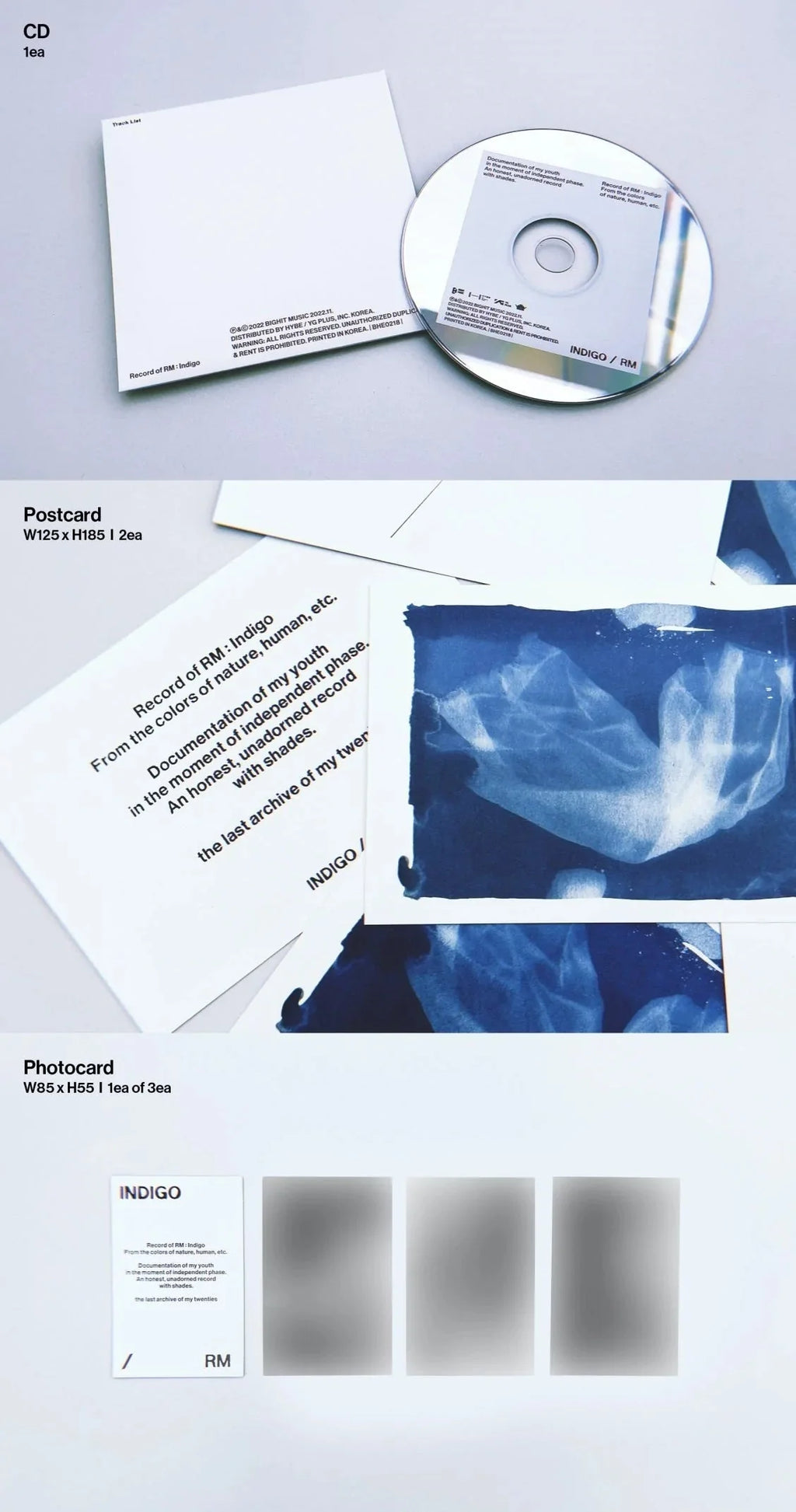 [PREORDER] RM (BTS): Indigo (Book Edition)