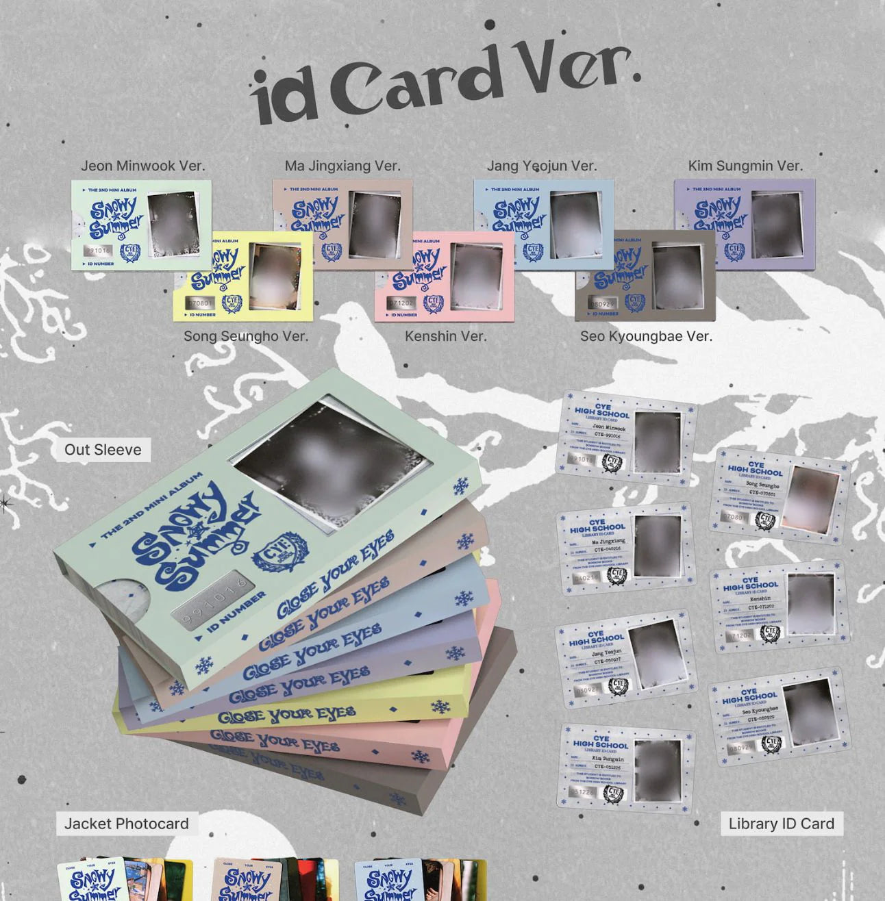 [PREORDER] CLOSE YOUR EYES - Snowy Summer (ID Card Ver./Poca Album)