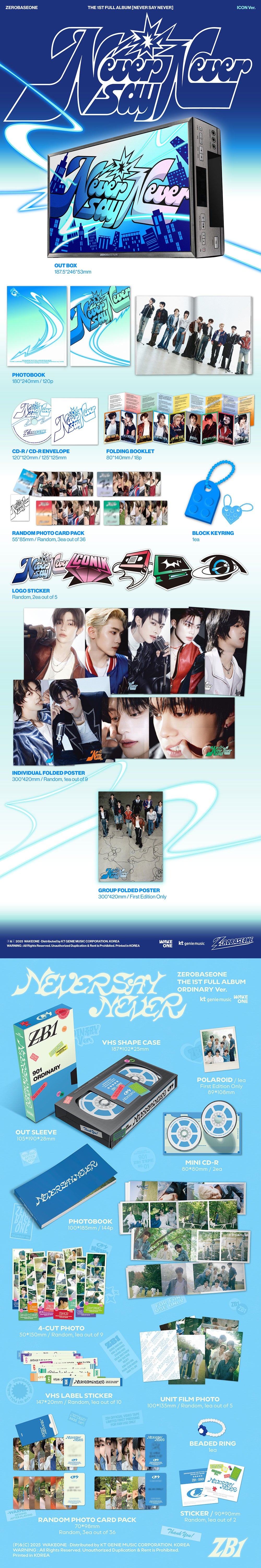 ZEROBASEONE - Never Say Never (Photobook Ver.)