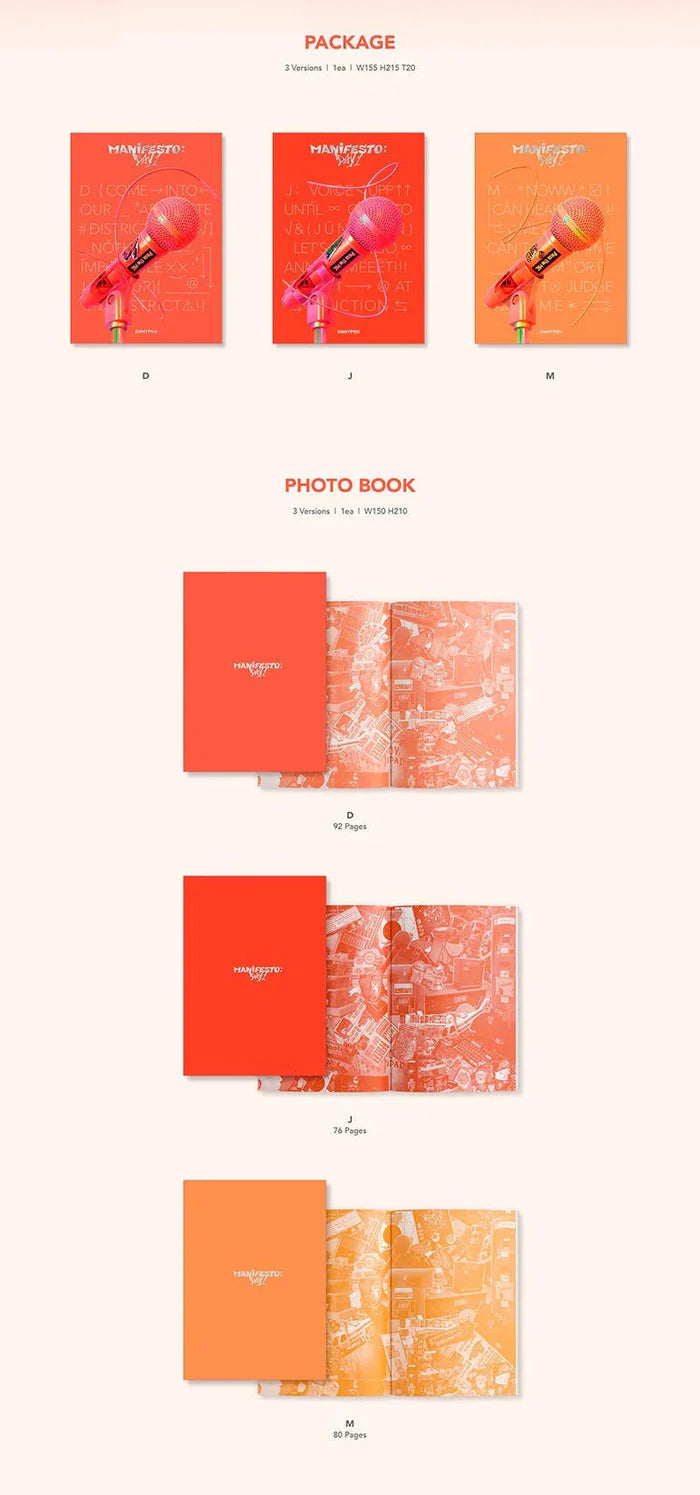 [PREORDER] ENHYPEN - ALBUM MANIFESTO : DAY 1