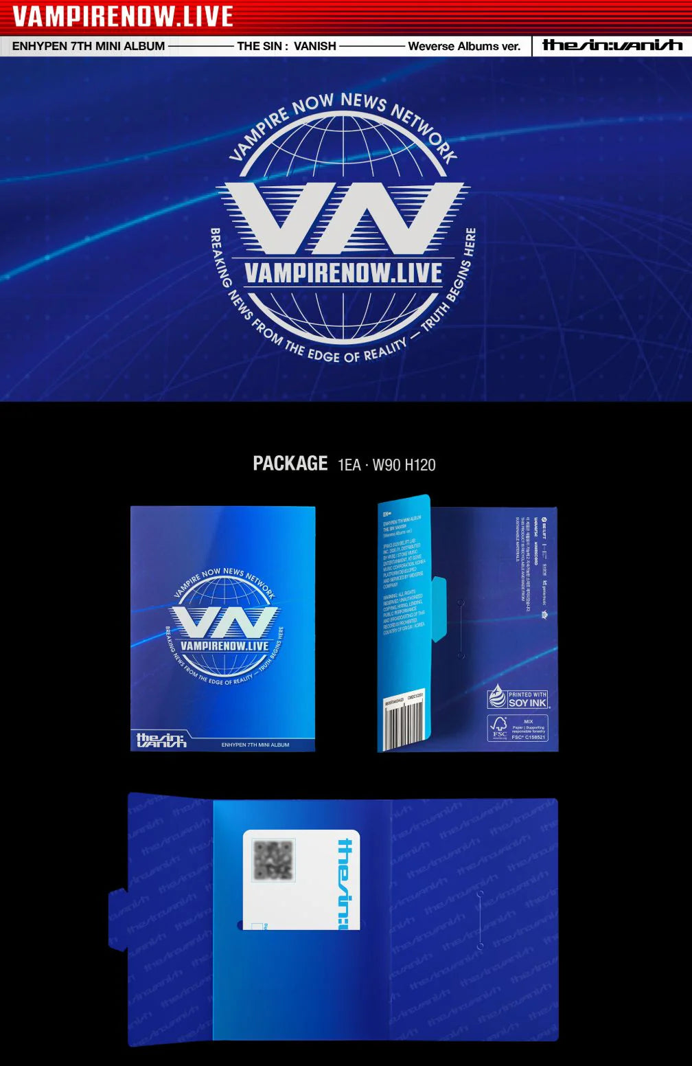 [PREORDER] Enhypen: The Sin: Vanish - Weverse Album