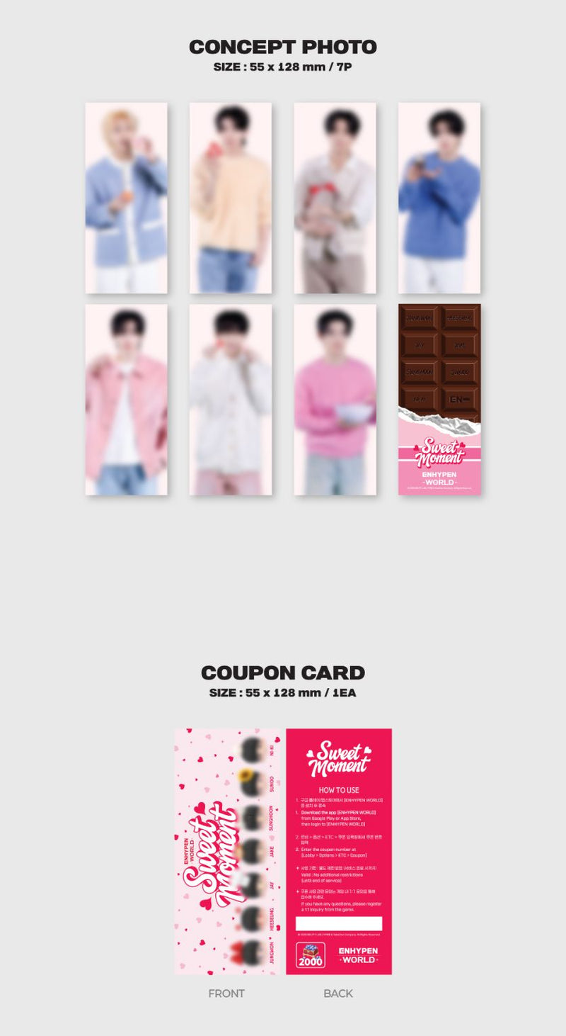 ENHYPEN - World Coupon Card Collection (Sweet Moment Basic Ver.)