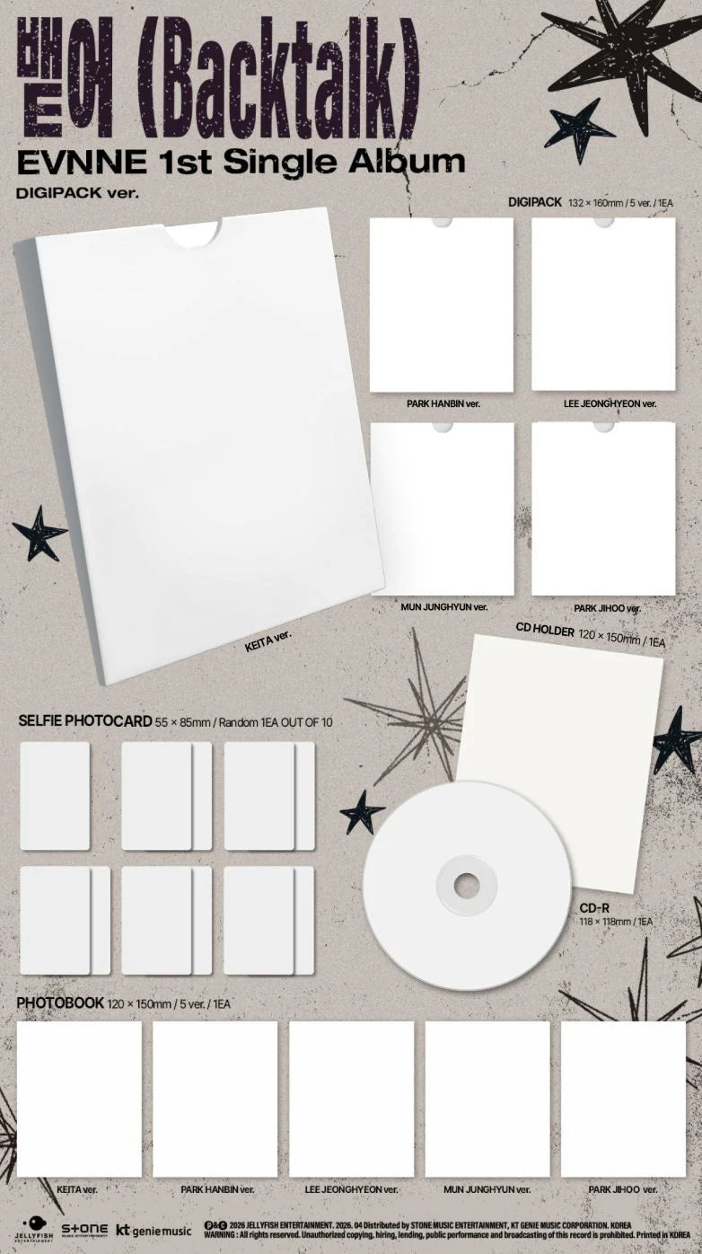 [PREORDER] EVNNE - Backtalk (Digipack Ver.)