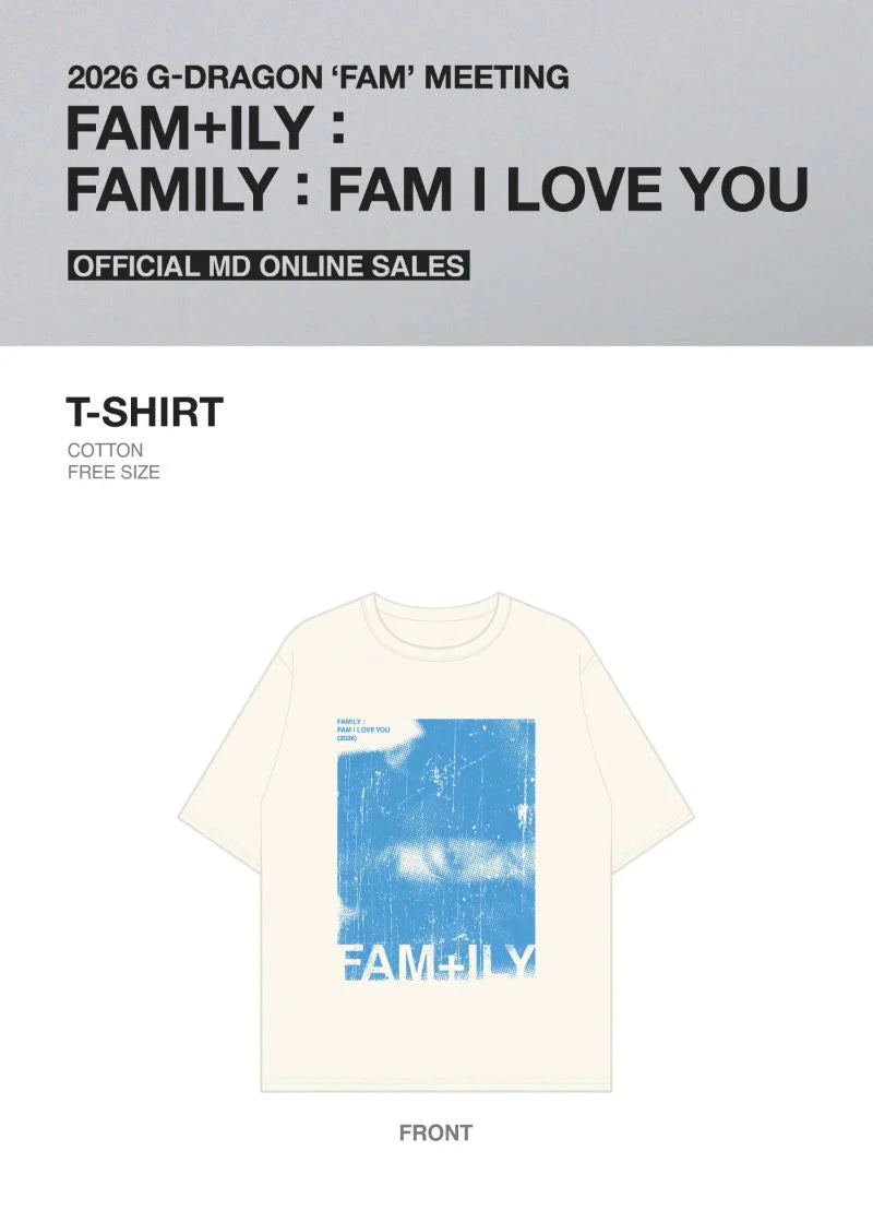 [PREORDER] G-Dragon: Fam Meeting - T-Shirt
