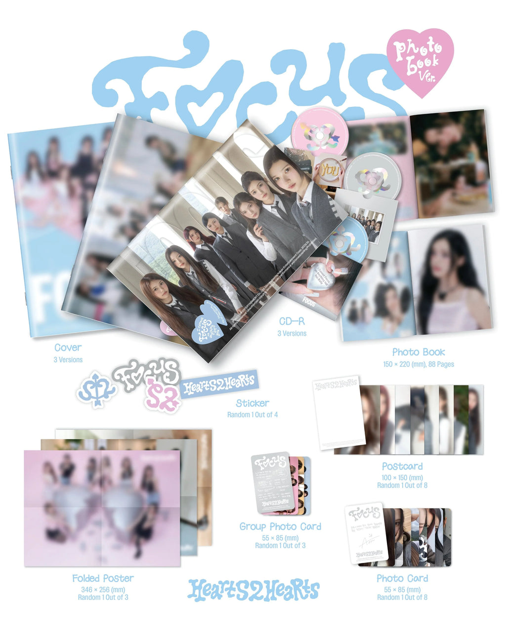HEARTS2HEARTS - Focus (Photobook Ver.)