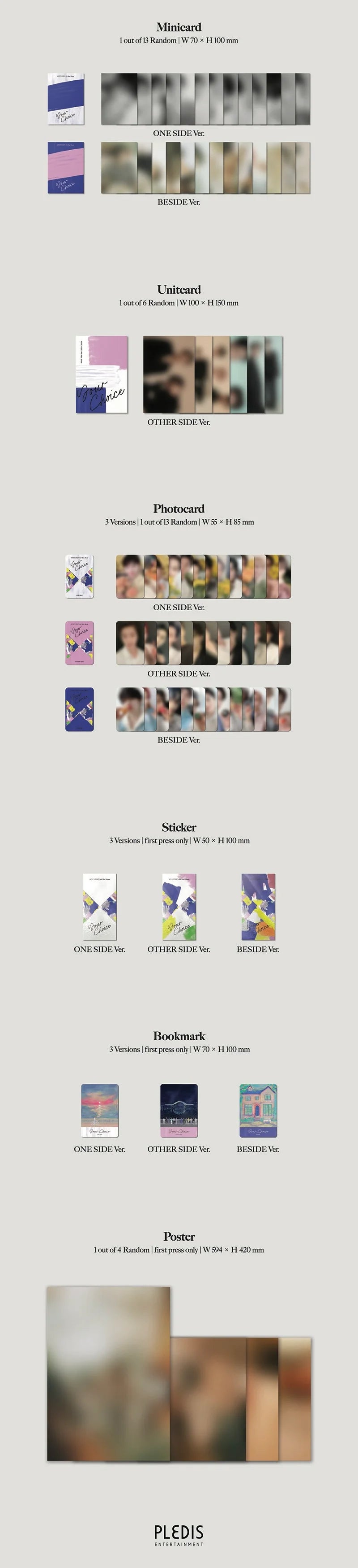 SEVENTEEN - 8TH MINI ALBUM YOUR CHOICE