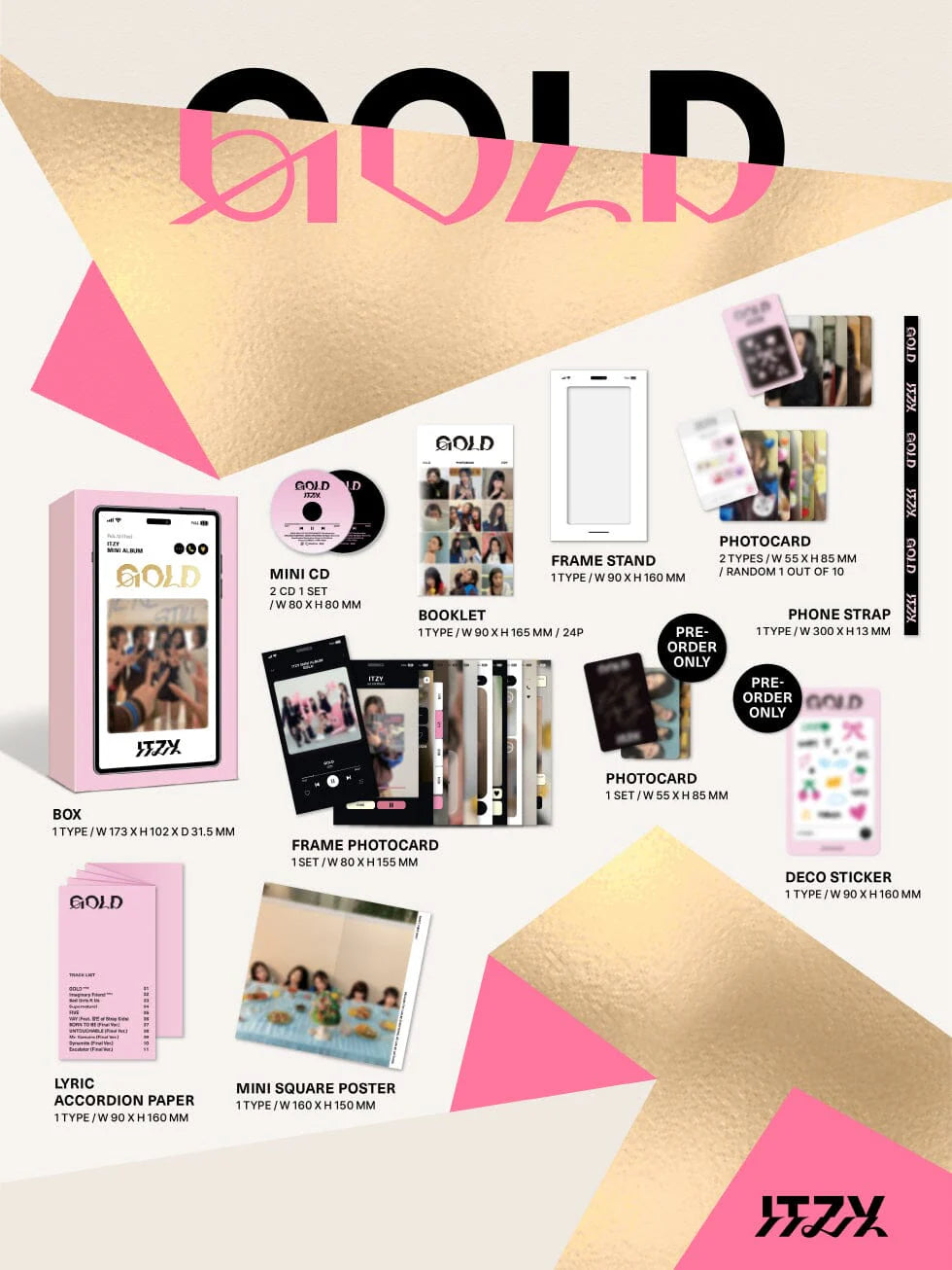 [PREORDER] ITZY: Gold (Special Phone Box Version)