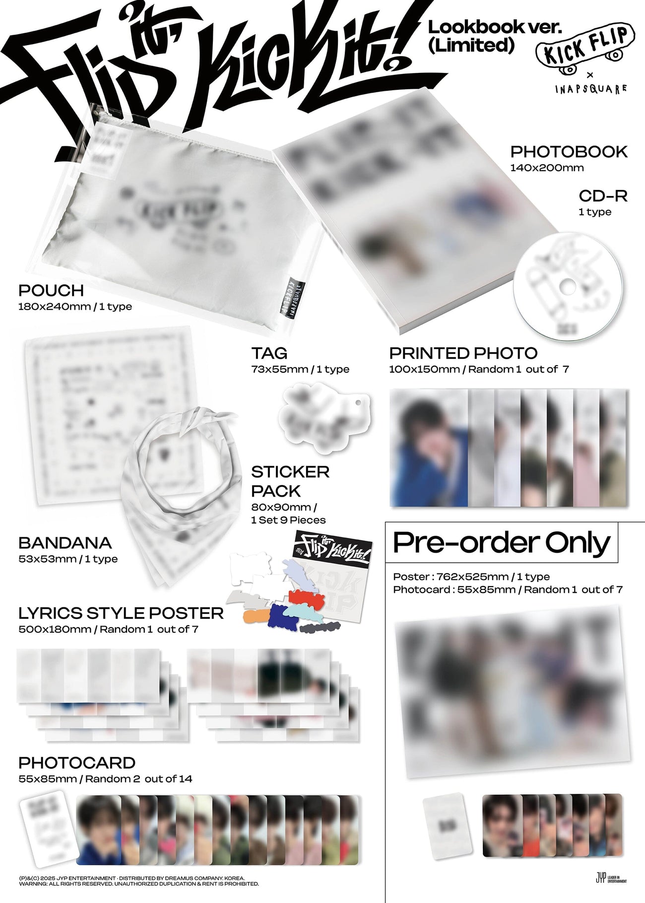 KICKFLIP - FLIP IT, KICK IT (LOOKBOOK LIMITED VER.)