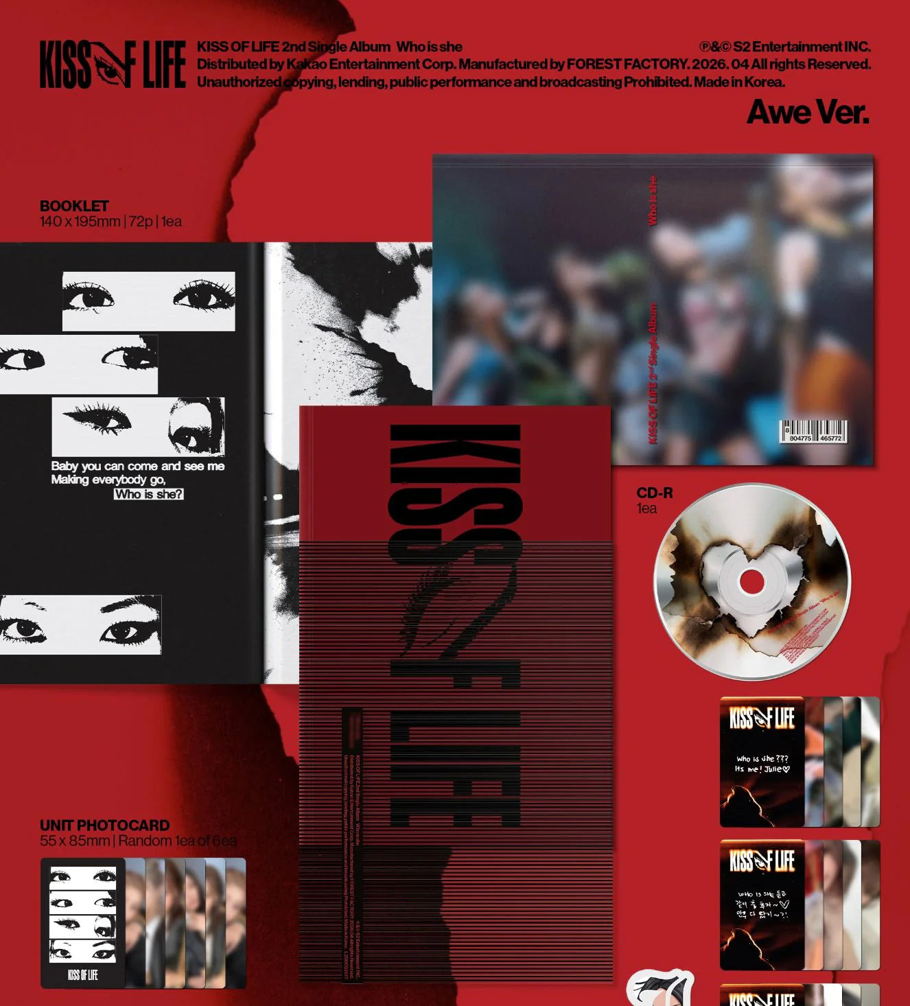 [PREORDER] KISS OF LIFE - Who Is She (Awe Ver.)