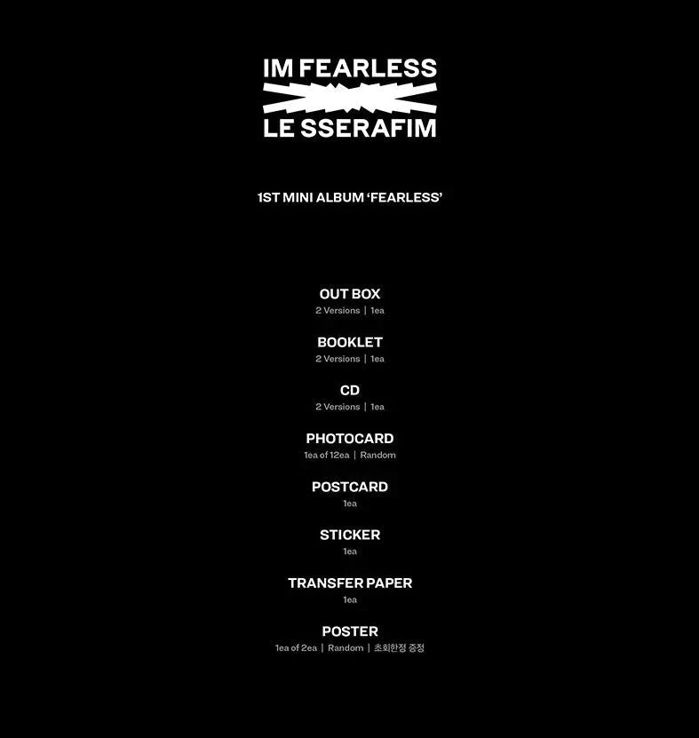 [PREORDER] Le Sserafim: Fearless