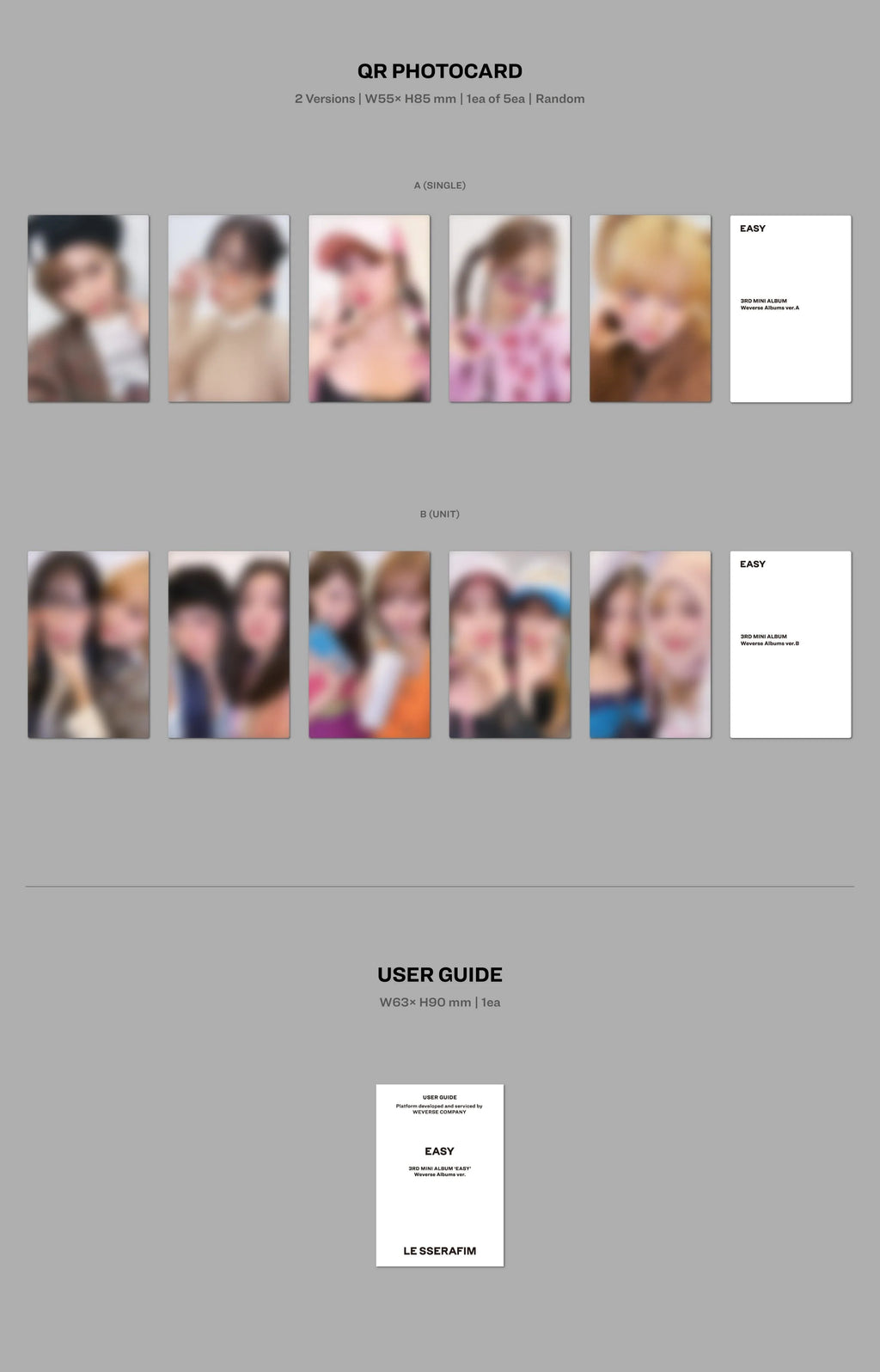 [PREORDER] Le Sserafim: Easy (Weverse Album Version)