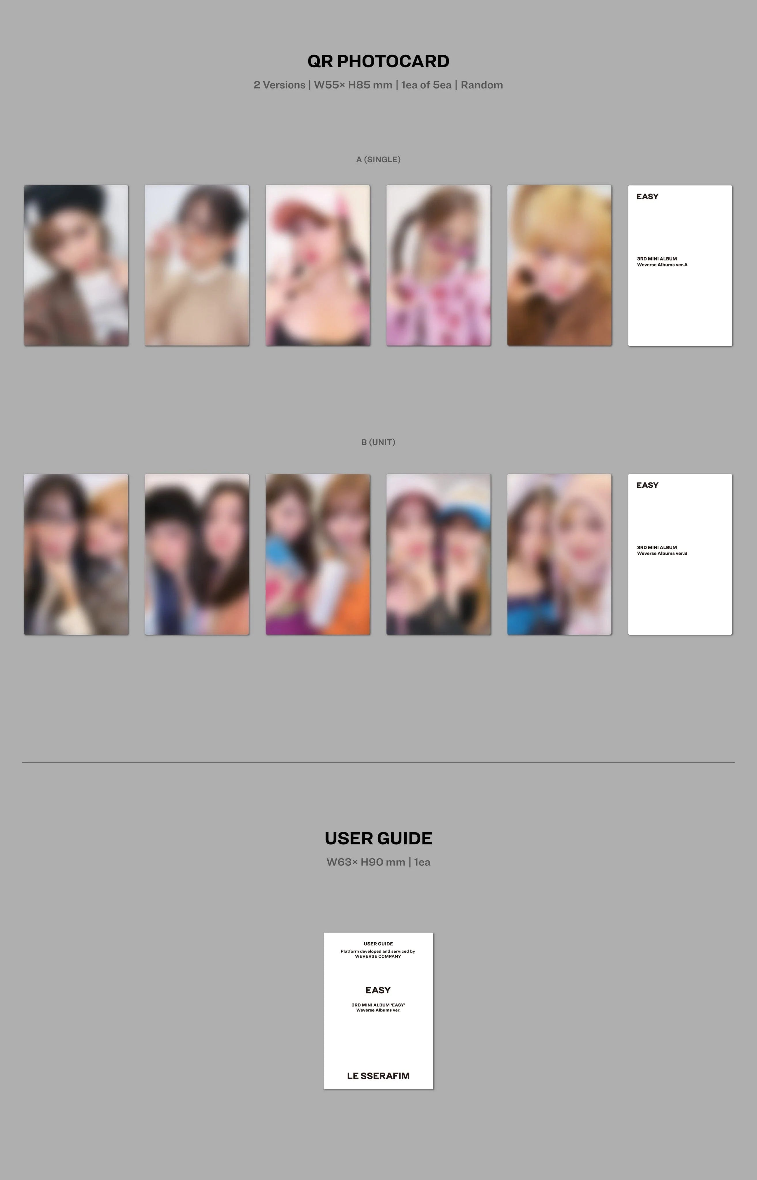 [PREORDER] Le Sserafim: Easy (Weverse Album Version)