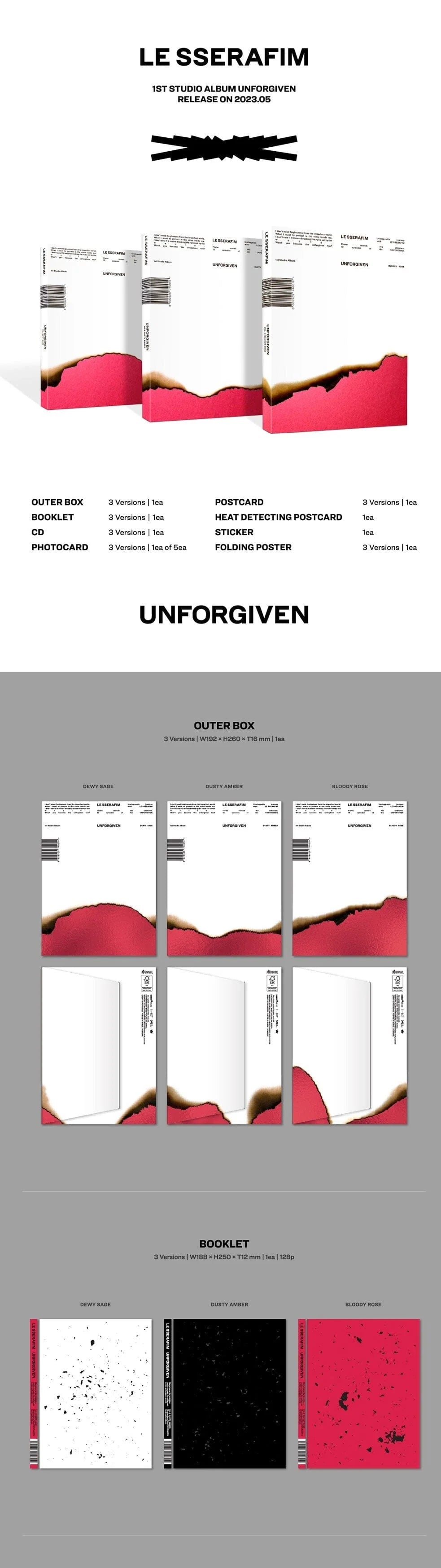 LE SSERAFIM - UNFORGIVEN Photobook