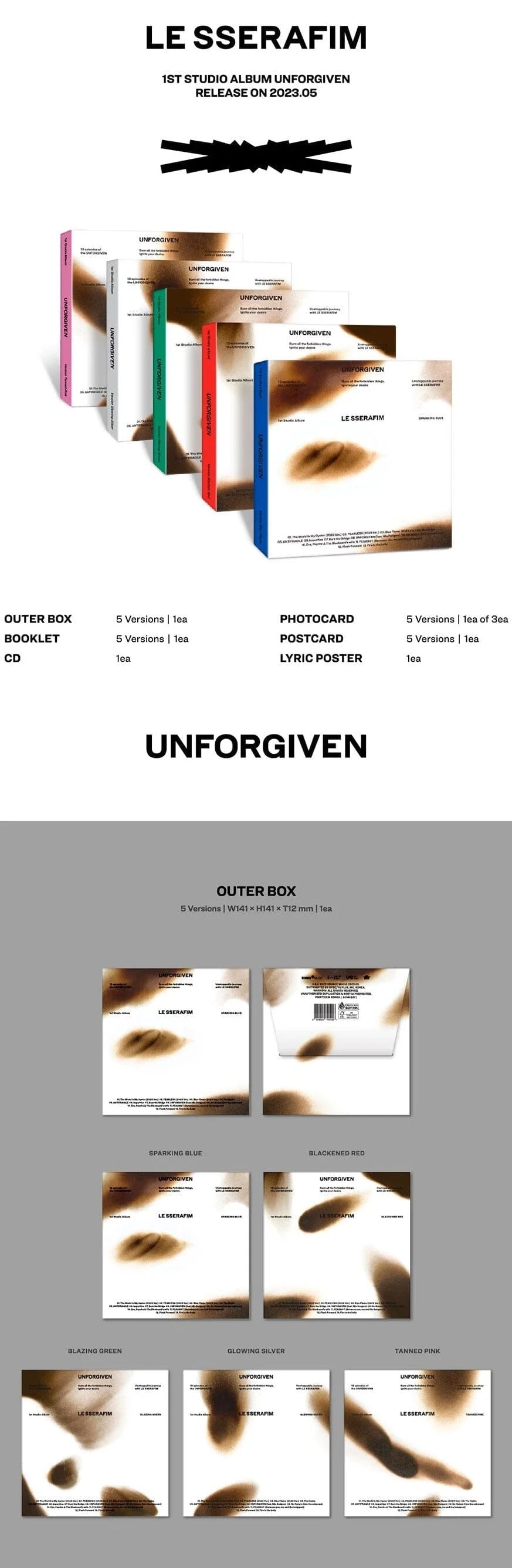 [PREORDER] Le Sserafim: Unforgiven (Compact Version)