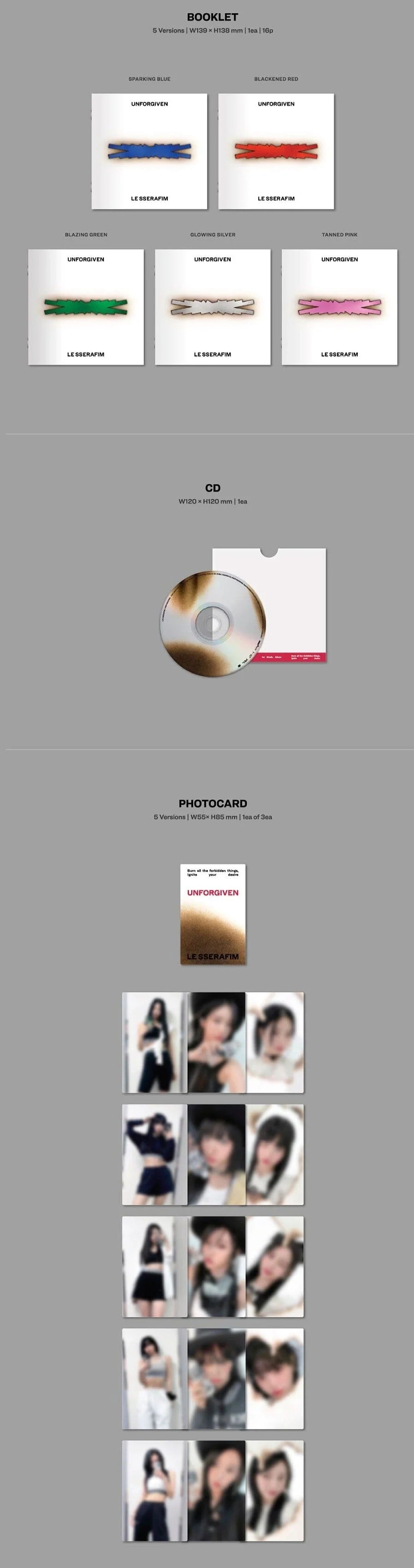 [PREORDER] Le Sserafim: Unforgiven (Compact Version)