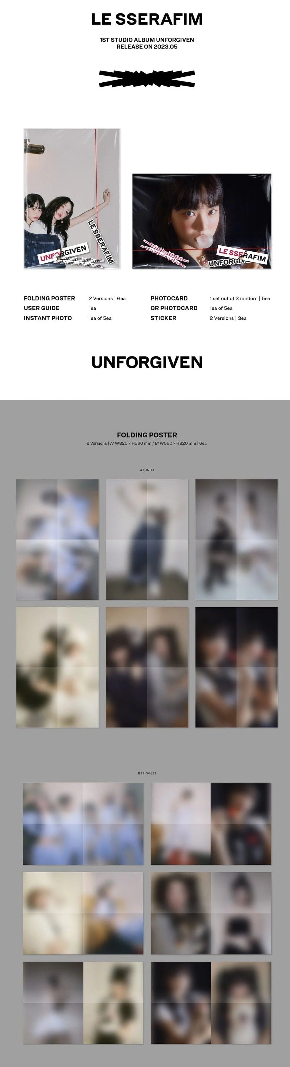 [PREORDER] Le Sserafim: Unforgiven (Weverse Album Version)