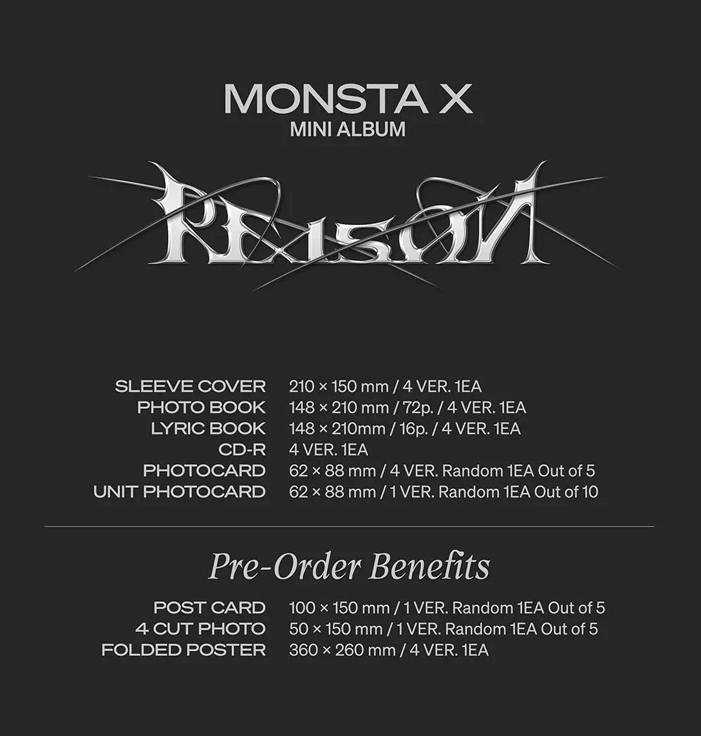 [PREORDER] Monsta X: Reason