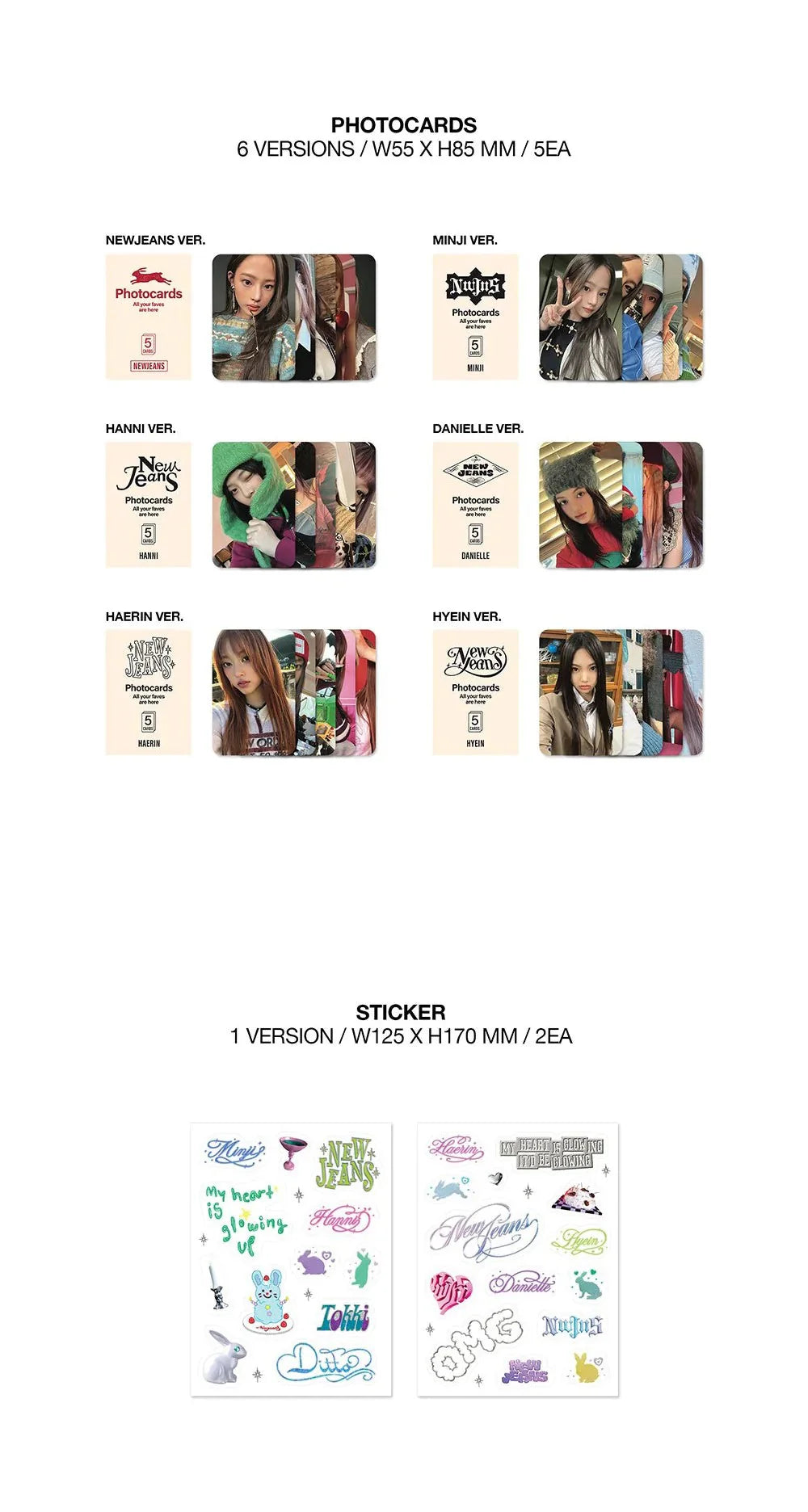 [PREORDER] NewJeans: OMG (Message Card Version)