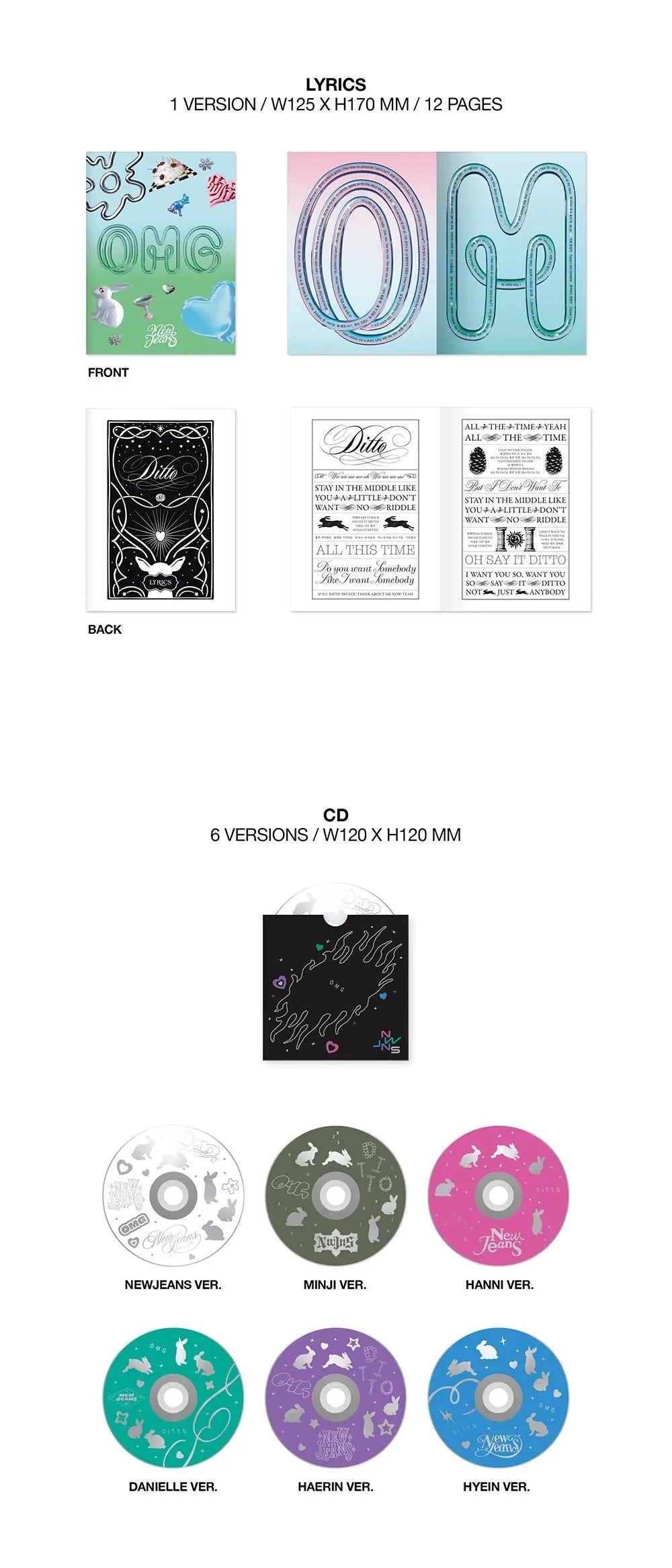 [PREORDER] NewJeans: OMG (Message Card Version)