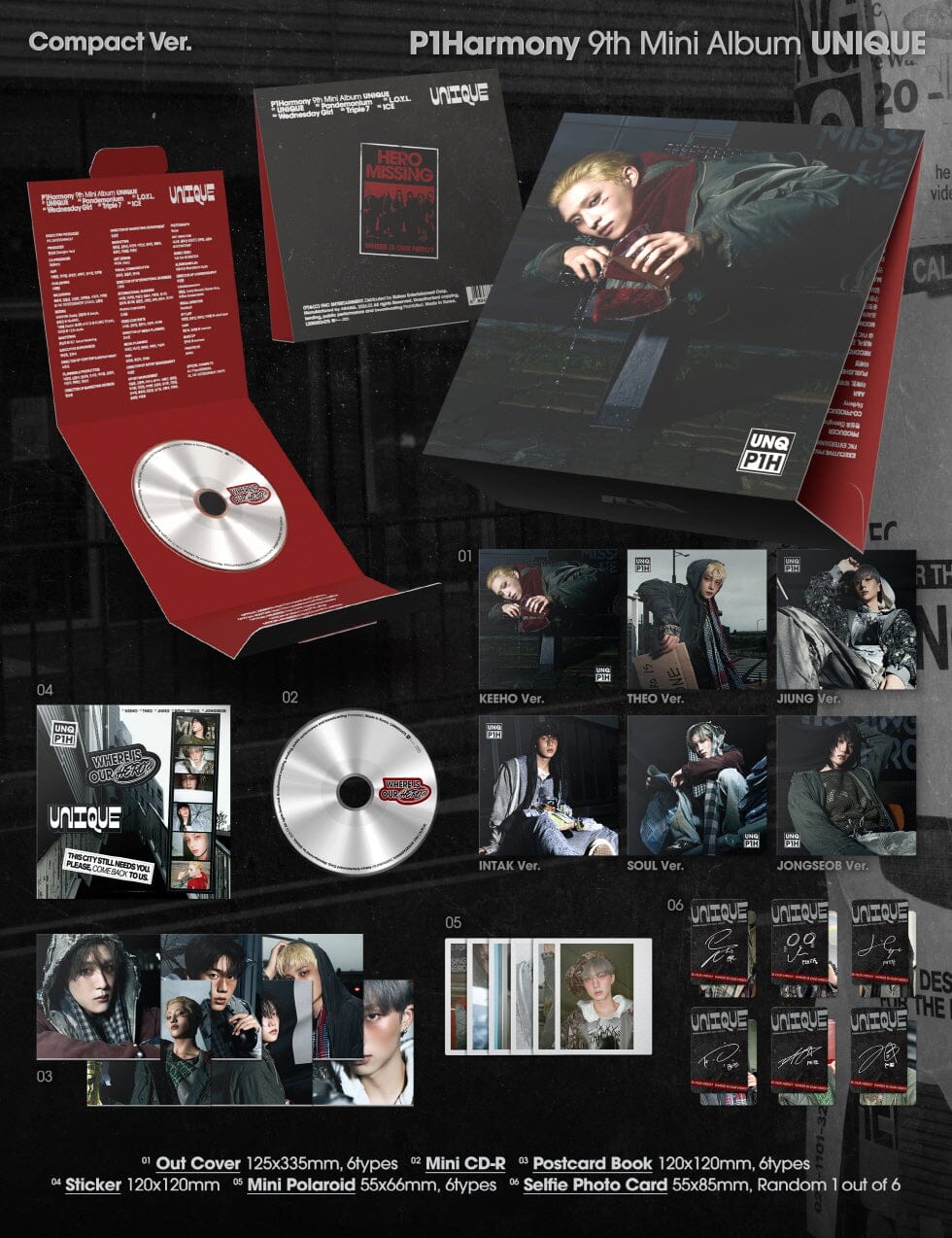[PREORDER] P1harmony: Unique (Compact Version)