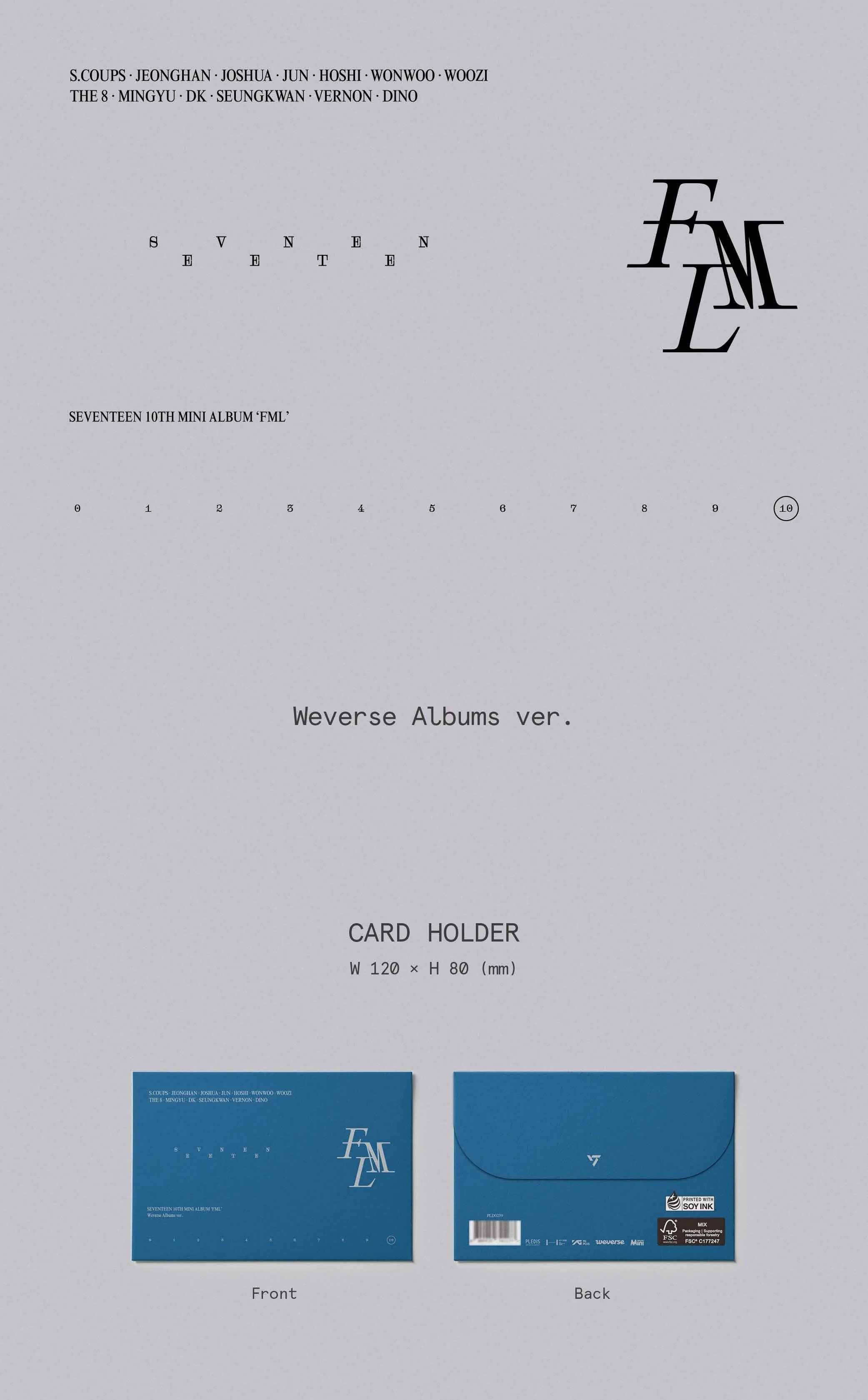 [PREORDER] Seventeen: FML (Weverse Albums Ver.)