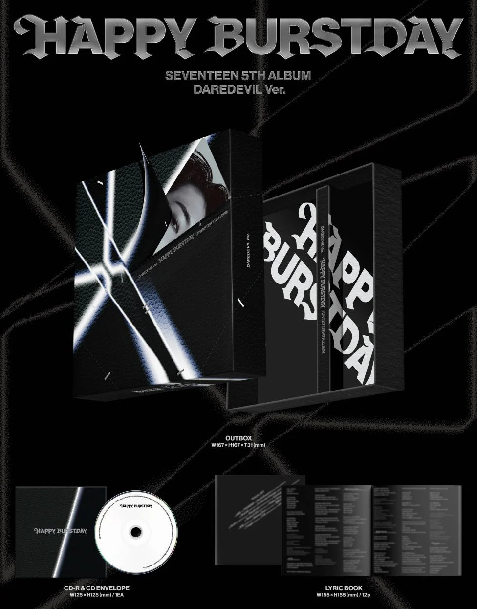 [PREORDER] SEVENTEEN - Happy Burstday (Daredevil Ver.)