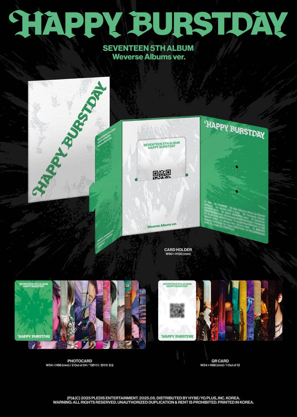 [PREORDER] SEVENTEEN - Happy Burstday (Weverse Albums Ver.)