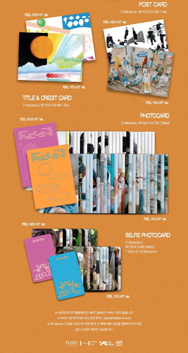 [PREORDER] SEVENTEEN - SPILL THE FEELS (KIT VER.)