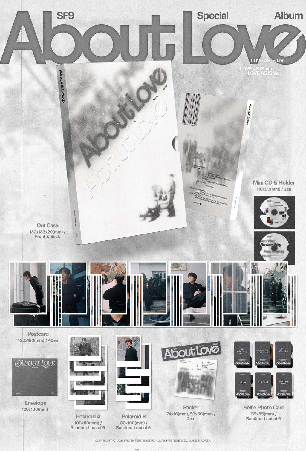 [PREORDER] SF9 - About Love (Love As Is Ver.)
