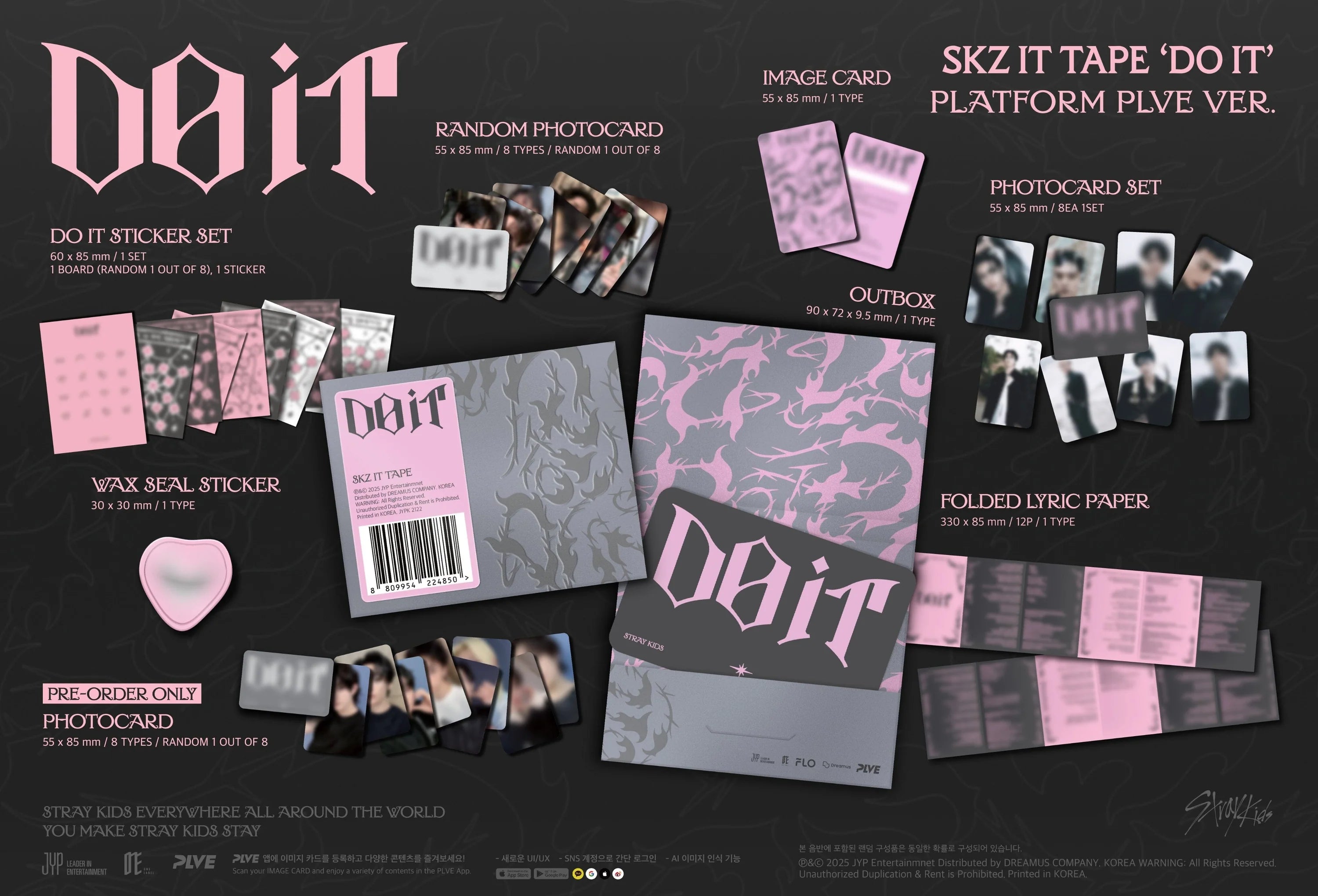 [PREORDER] STRAY KIDS - DO IT SKZ IT TAPE ALBUM PLATFORM PLVE VER