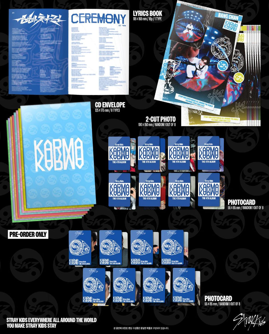 [PREORDER] STRAY KIDS - KARMA 4TH ALBUM ACCORDION VER RANDOM