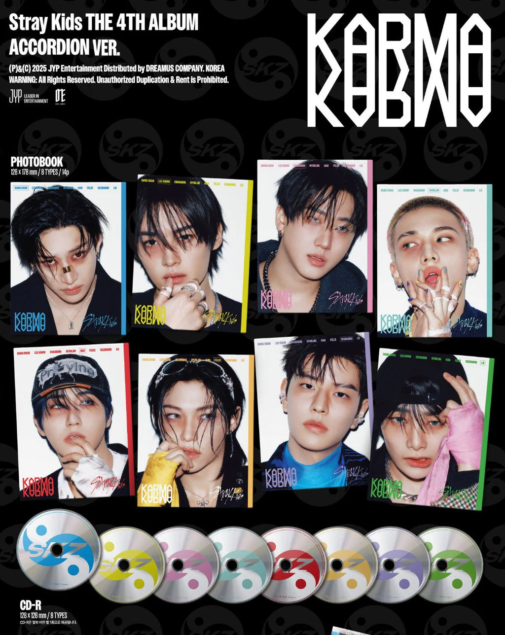 [PREORDER] STRAY KIDS - KARMA 4TH ALBUM ACCORDION VER RANDOM