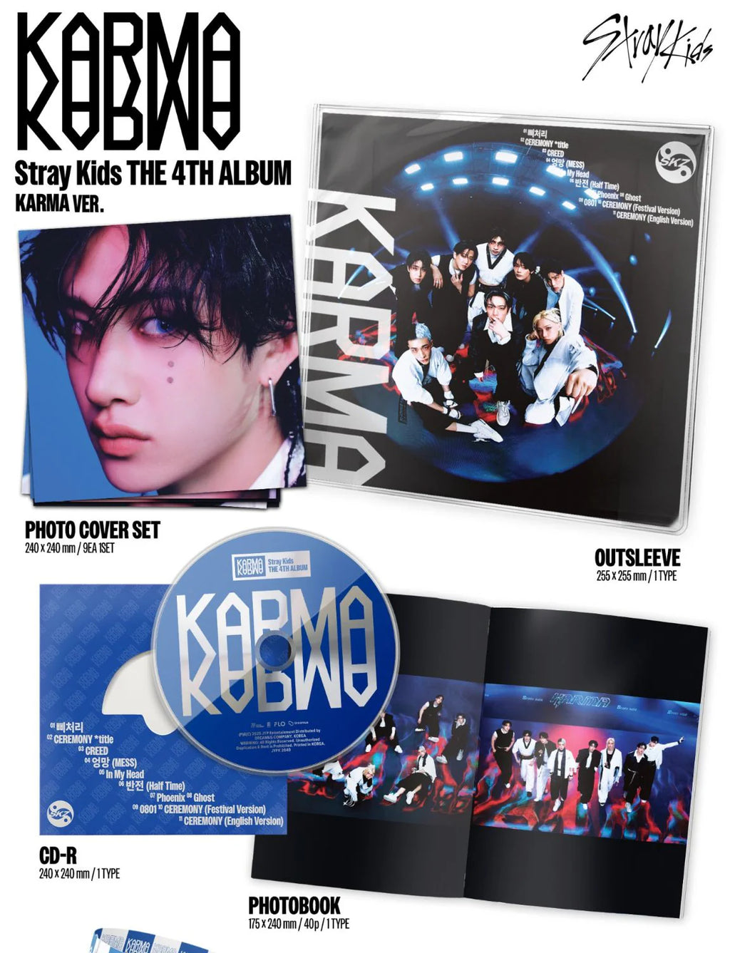 [PREORDER] STRAY KIDS - KARMA 4TH ALBUM KARMA VER (LIMITED)