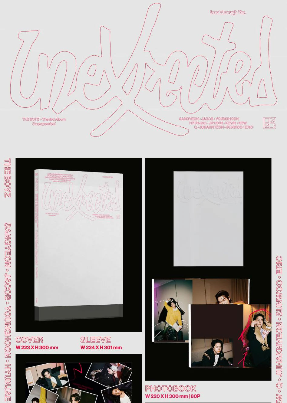 THE BOYZ - UNEXPECTED (PHOTOBOOK VER.) SIGNED VER.