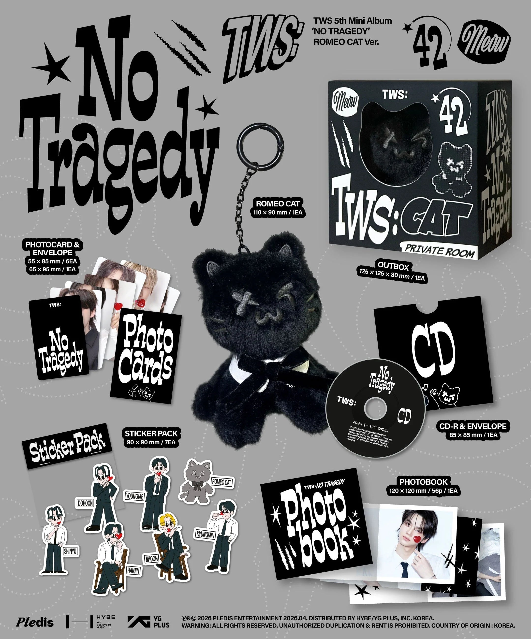 [PREORDER] TWS - No Tragedy (Romeo Cat Ver.)