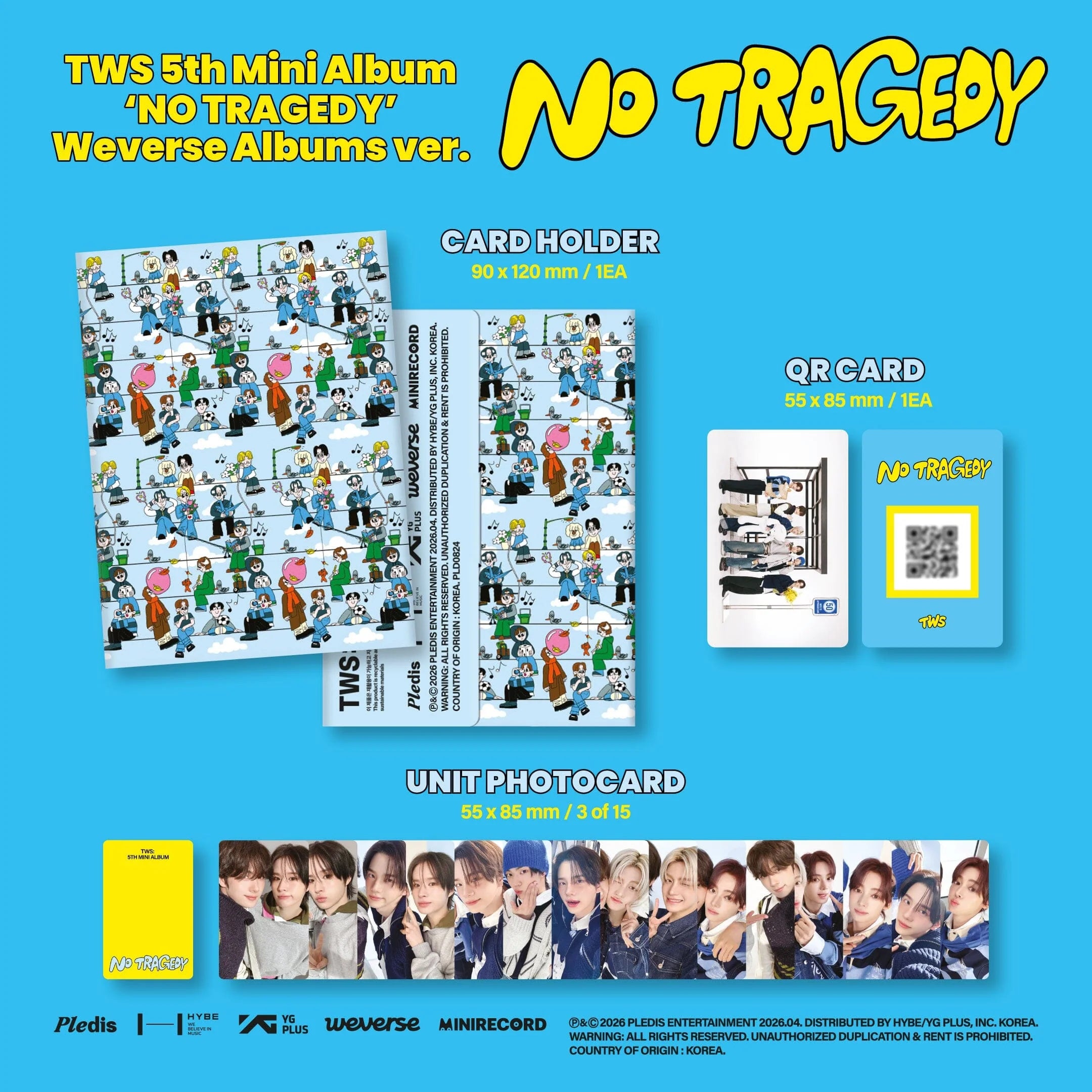 [PREORDER] TWS - No Tragedy (Weverse Albums Ver.)